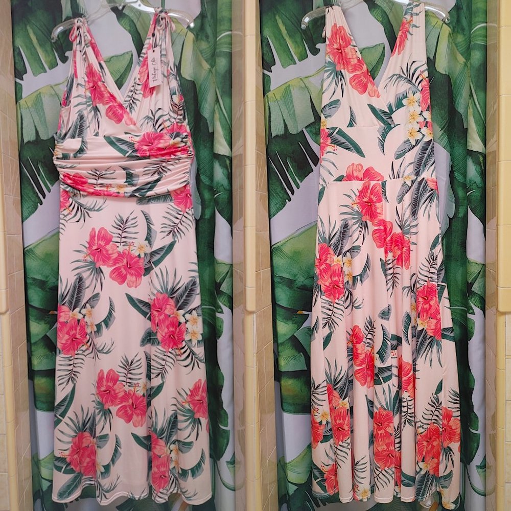 Vintage Chic for Top Vintage Tropical Dress NWT